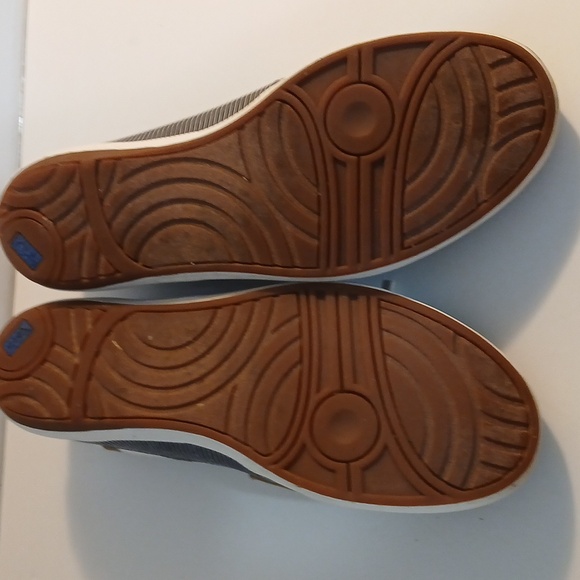 Keds  Navy Blue Charter Chalk Nautical Style Slip-on Sneakers 7.5 - Picture 5 of 7